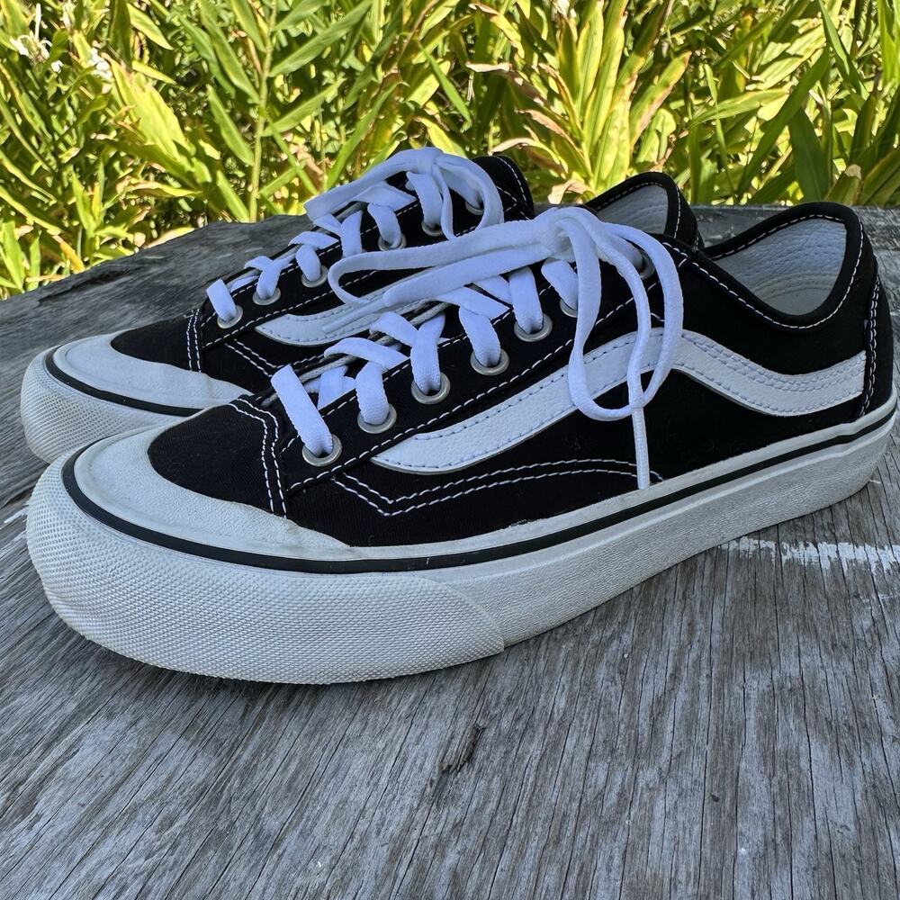 VANS STYLE 36 DECON BLACK WHITE Men’s 7 SFVN0A3MVLY28 OLD SKOOL SHOES S3